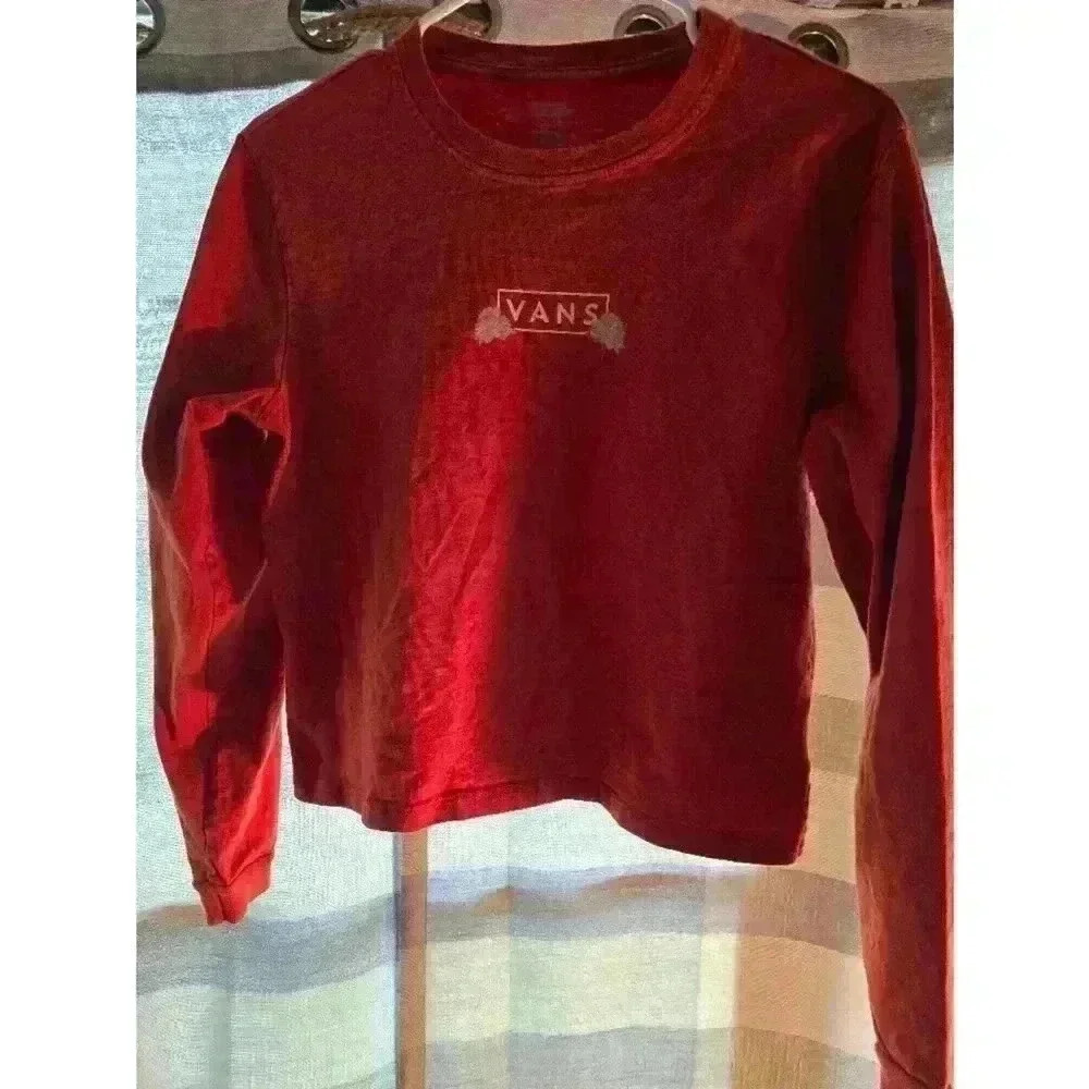 Kids‎ Vans Orange Long Sleeve T-Shirt Medium